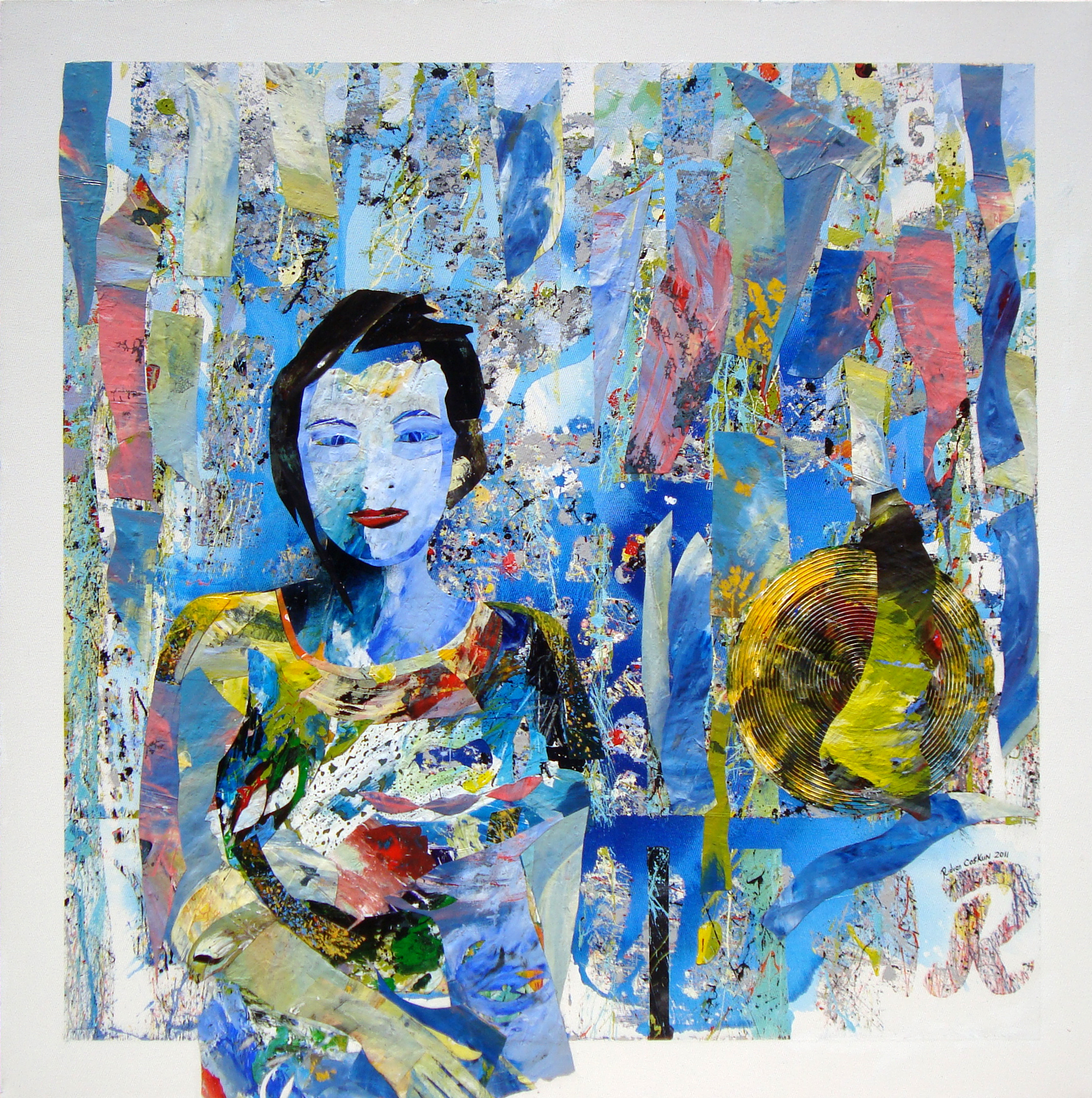 Tuval Üzerine Akrilik 'Mavi Beden' 150x150cm 2011